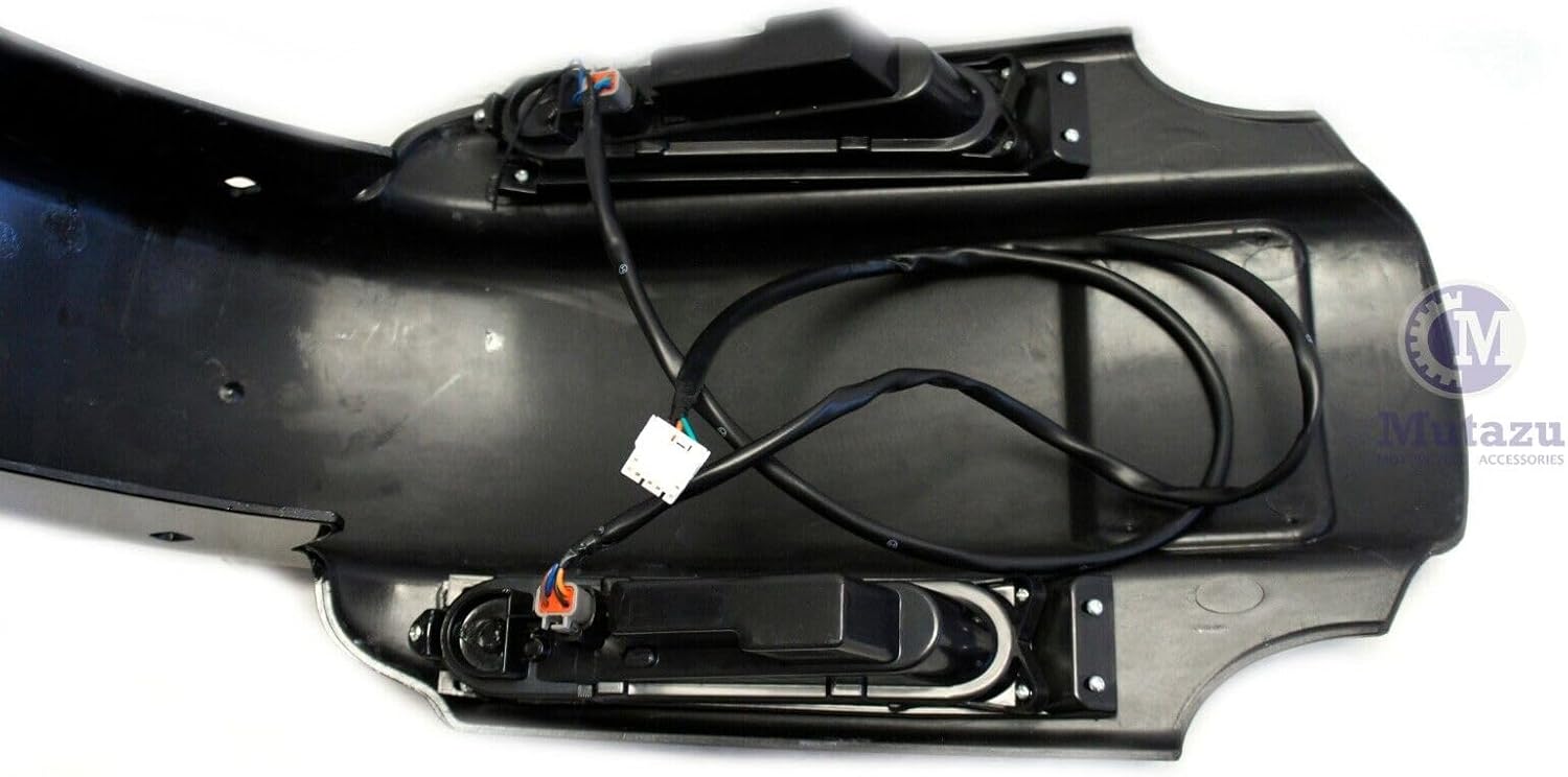 BRAND, CATEGORY, GENERIC, HEADLIGHT ASSEMBLIES, CVO 4" Extended Rear Fender w LED & Wire Harness for 93-08 compatible