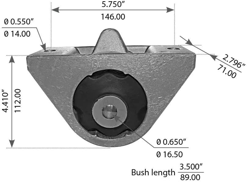 BRAND, CATEGORY, CUSHIONS & MOUNTS, FORTPRO, Cabin Mount Compatible with Freightliner Century, Columbia Series Trucks Replaces 18-41005-000 | F317234