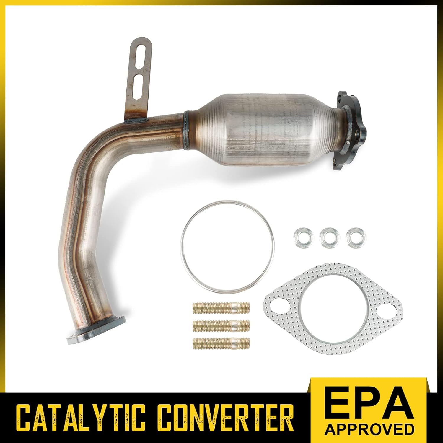 BRAND, CATALYTIC CONVERTERS, CATEGORY, PROLENZ, Catalytic Converter Industrial Grade Stainless Steel Replacement for 2008-2012 Chevy Malibu 2.4L Ref.No # 3011103 1Pcs ​(EPA Compliant)