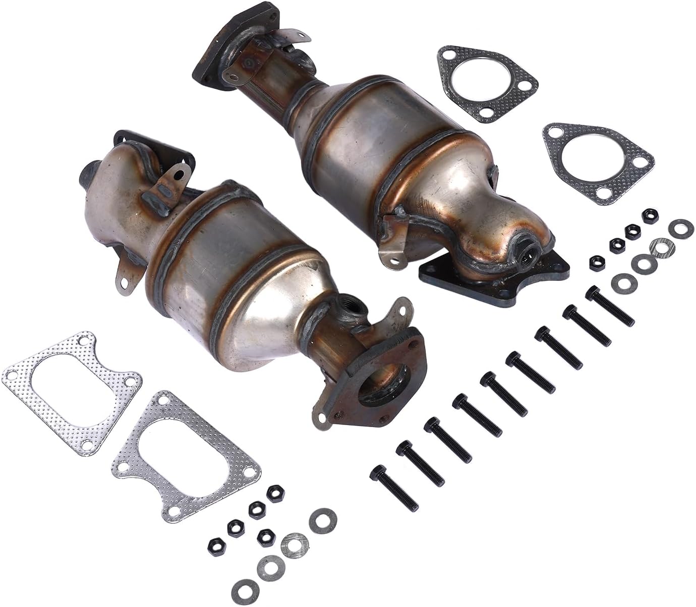 BRAND, CATALYTIC CONVERTERS, CATEGORY, WEONEFIT, Catalytic Converter Set Replacement for Honda Ridgeline Accord Pilot Odyssey Acura MDX 3.0L 3.2L 3.5L 3.7L 16450 16451 641355 641356 40656 40657 Weonefit