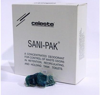 ALL-PURPOSE CLEANERS, BRAND, CATEGORY, CELESTE, Celeste - Sani-pak Aircraft Toilet Deodorant - 8 Gram - Case 80 by Celeste