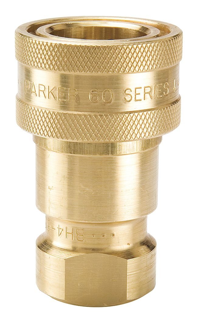 BRAND, CATEGORY, FITTINGS, PARKER, Coupler Body, 1/4-18, 1/4 In. Body, Brass