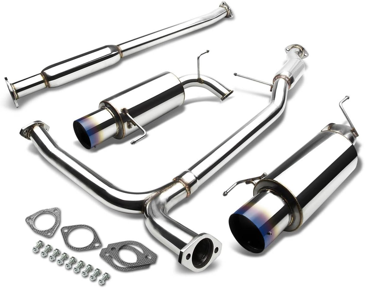 BRAND, CAT-BACK SYSTEMS, CATEGORY, DNA MOTORING, DNA MOTORING CBE-HA98V6-BT Stainless Steel Cat Back Exhaust System [Compatible with 98-02 Honda Accord 3.0L V6]