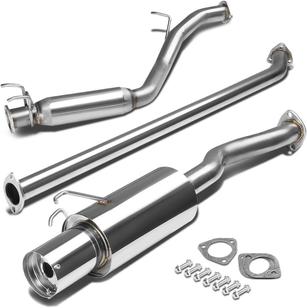 BRAND, CAT-BACK SYSTEMS, CATEGORY, DNA MOTORING, DNA MOTORING CBE-HC06EX-BT Catback Exhaust System [for 06-11 Honda Civic EX/LX/DX]