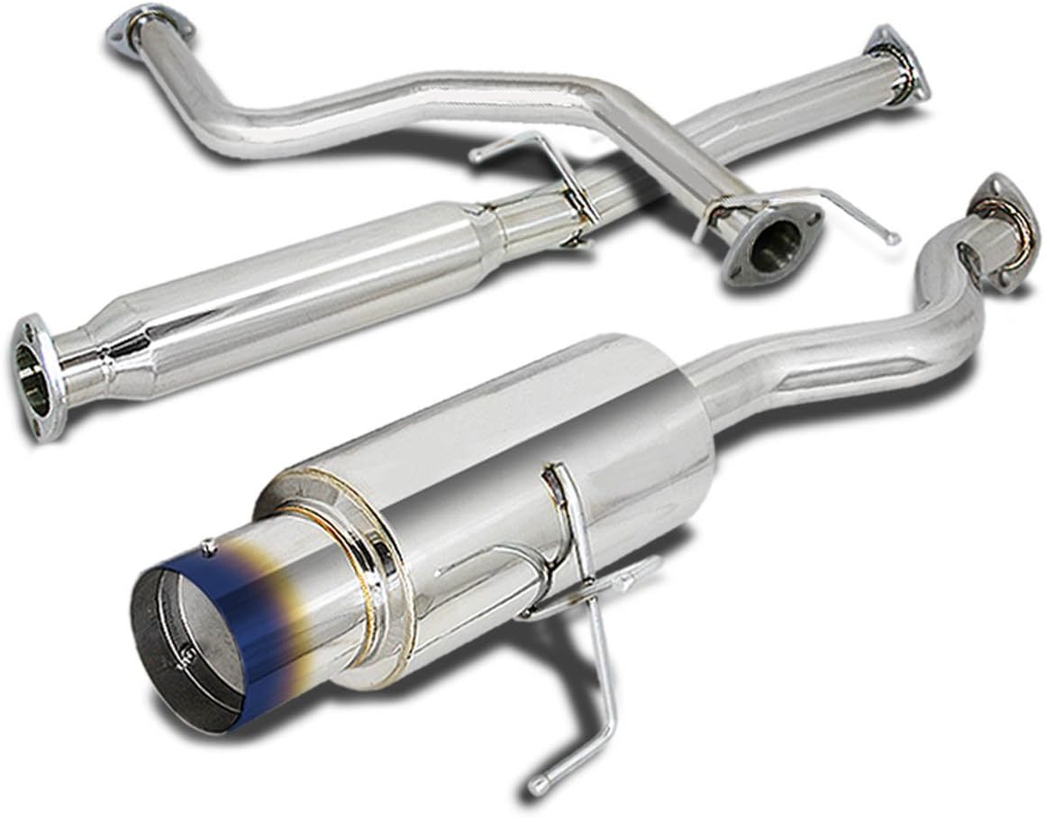 BRAND, CAT-BACK SYSTEMS, CATEGORY, DNA MOTORING, DNA MOTORING CBE-HC922-BT Cat Back Exhaust System [Compatible with 92-00 Honda Civic Coupe/Sedan / 96-00 Civic DX/LX]