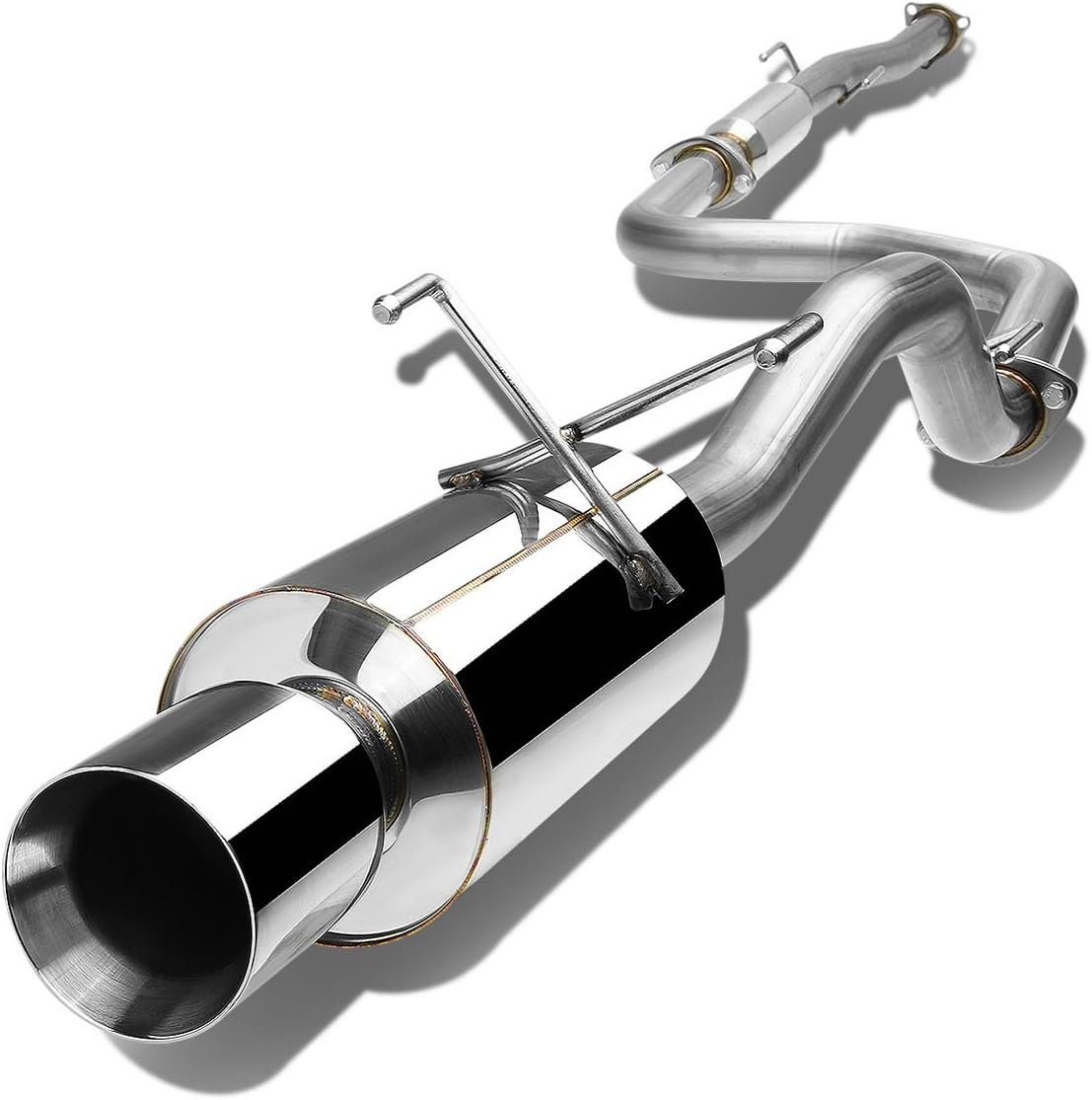 BRAND, CAT-BACK SYSTEMS, CATEGORY, DNA MOTORING, DNA MOTORING CBE-HC922-NRT Stainless Steel Cat Back Exhaust System [Compatible with 92-00 Honda Civic Coupe/Sedan]