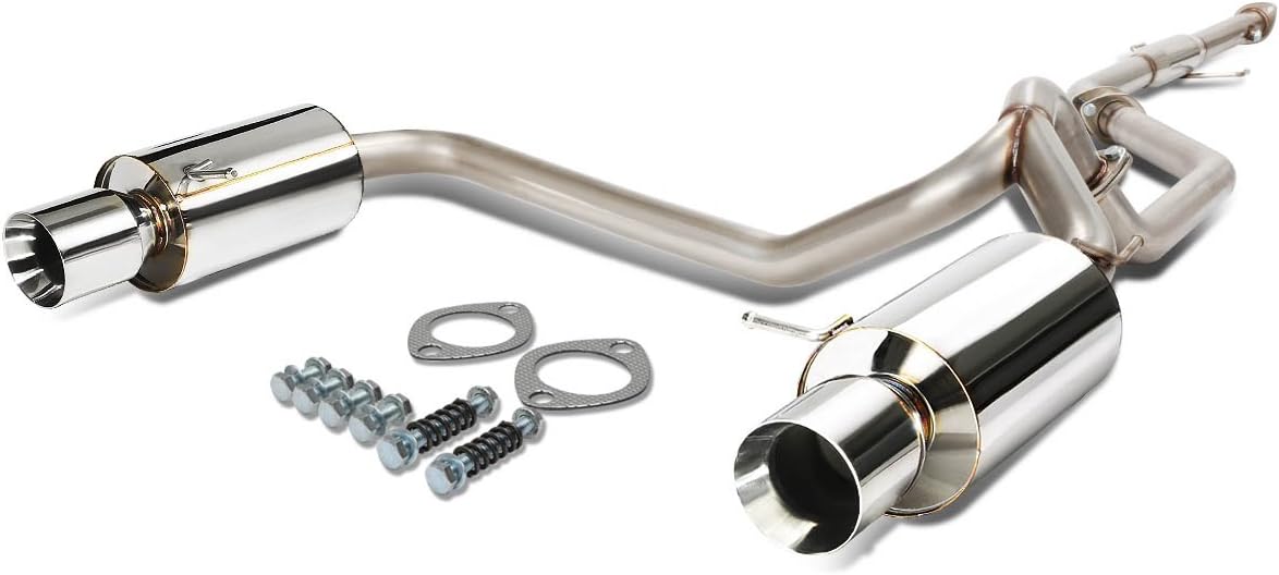 BRAND, CAT-BACK SYSTEMS, CATEGORY, DNA MOTORING, DNA MOTORING CBE-HT02V6-NRT Cat Back Exhaust System [Compatible with 03-06 Tiburon V6]