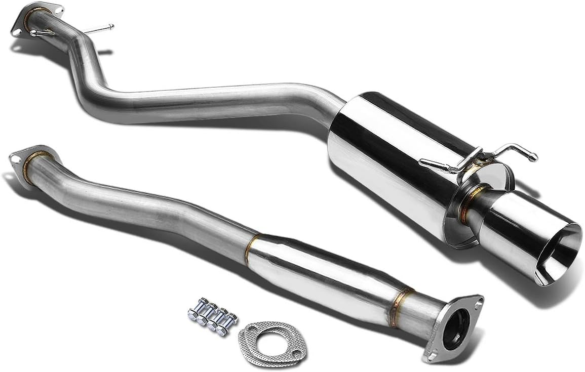 BRAND, CAT-BACK SYSTEMS, CATEGORY, DNA MOTORING, DNA MOTORING CBE-IS300-NRT Stainless Steel Cat Back Exhaust System [Compatible with 01-05 IS300 Altezza XE10]