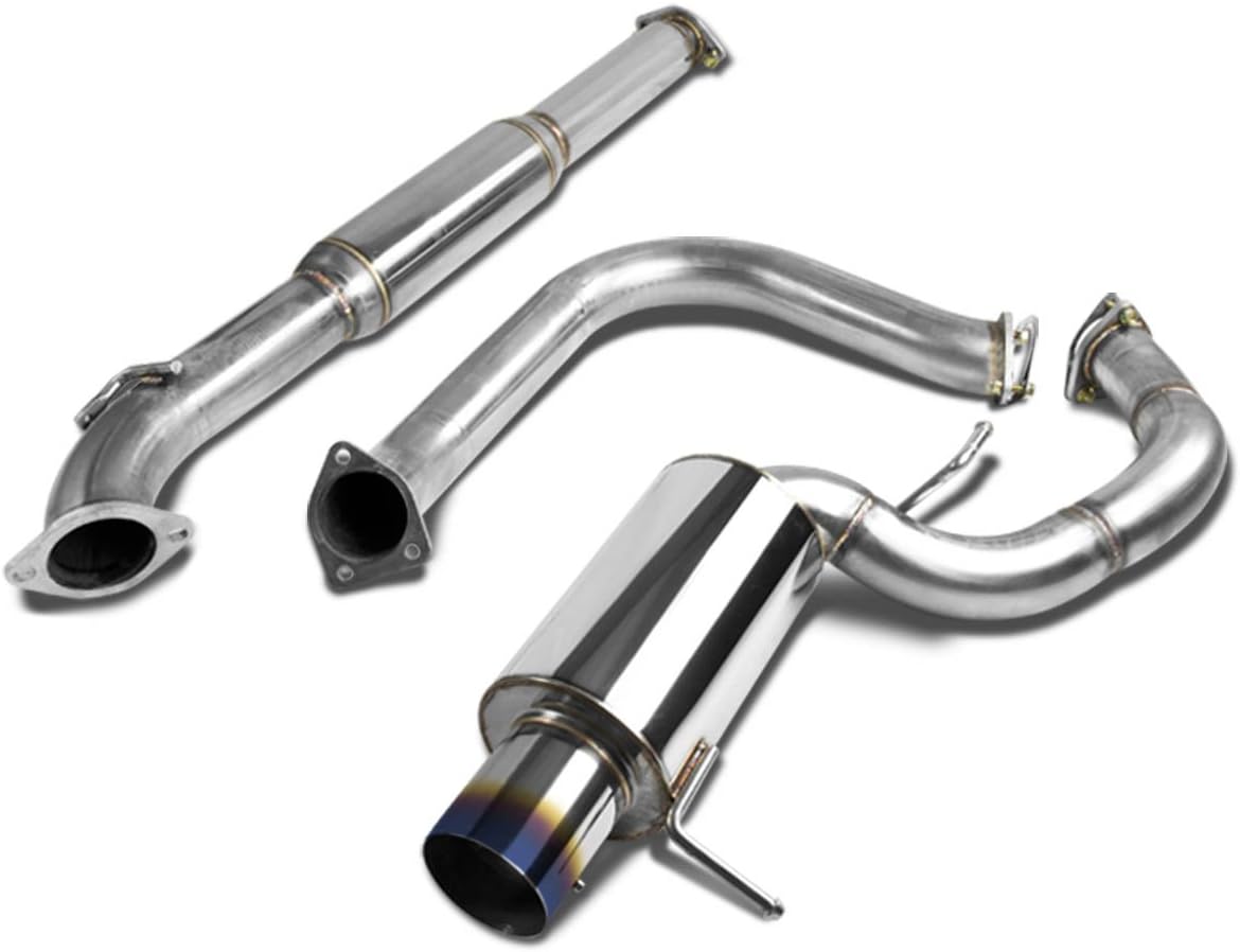 BRAND, CAT-BACK SYSTEMS, CATEGORY, DNA MOTORING, DNA MOTORING CBE-ME00V6-BT Stainless Steel Muffler CatBack Exhaust System [Compatible with 00-05 Mitsubishi Eclipse V6]