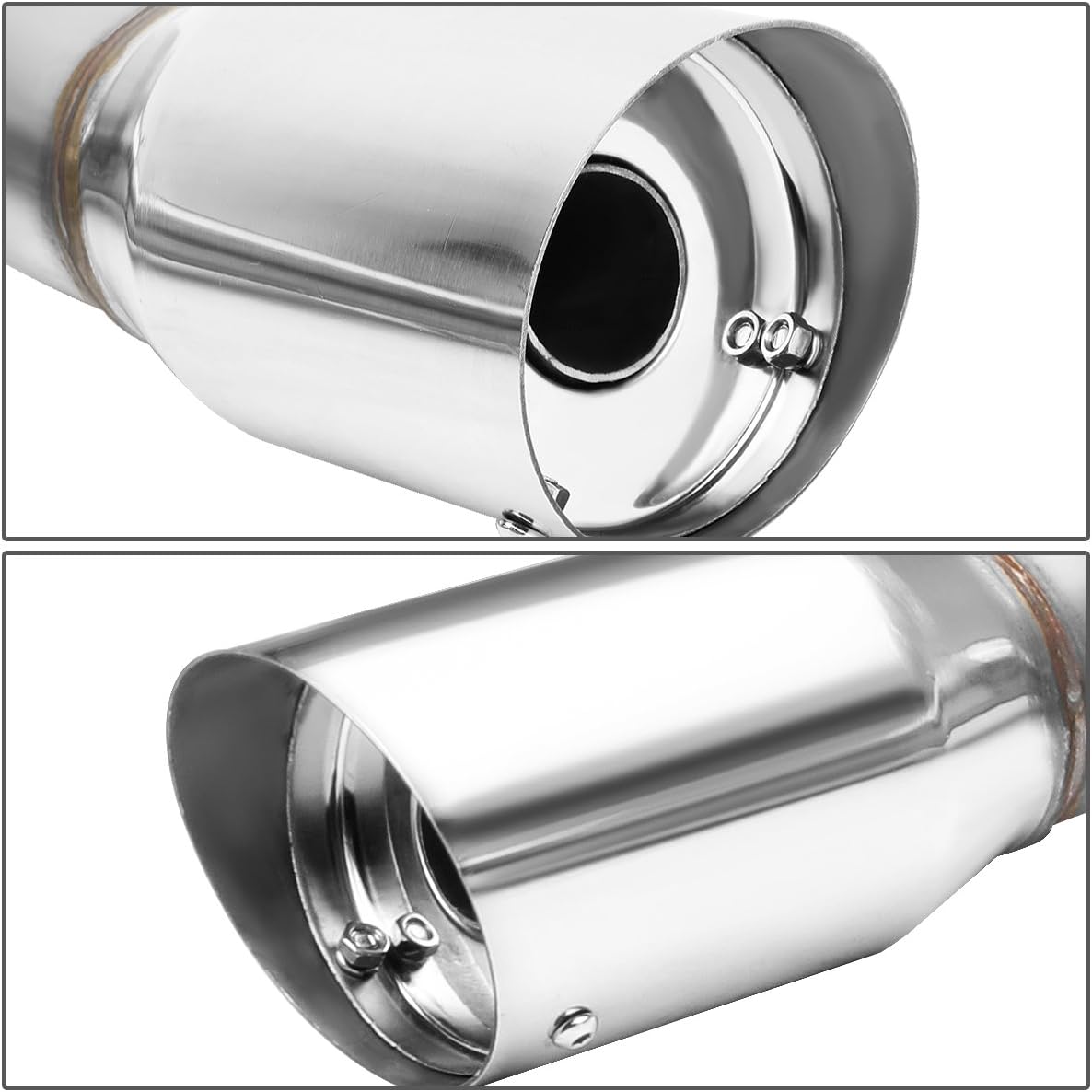 BRAND, CAT-BACK SYSTEMS, CATEGORY, DNA MOTORING, DNA MOTORING CBE-MU-STC11 Stainless Steel Cat Back Exhaust System [Compatible with 11-16 Scion tC]