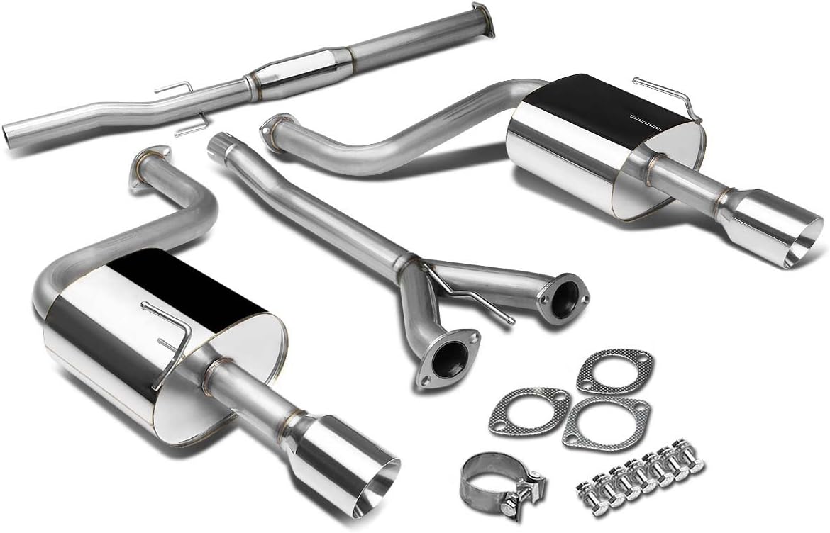 BRAND, CAT-BACK SYSTEMS, CATEGORY, DNA MOTORING, DNA MOTORING CBE-NM09-NRT Stainless Steel Cat Back Exhaust System [Compatible with 09-14 Nissan Maxima A35 3.5L V6]