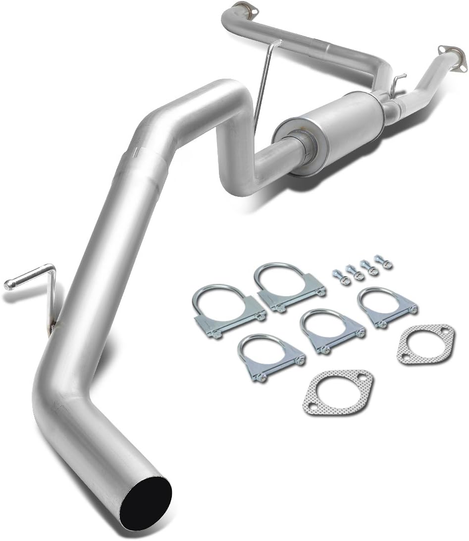 BRAND, CAT-BACK SYSTEMS, CATEGORY, DNA MOTORING, DNA MOTORING CBE-NTT07-56L Stainless Steel Cat Back Exhaust System [Compatible with 04-15 Nissan Titan]