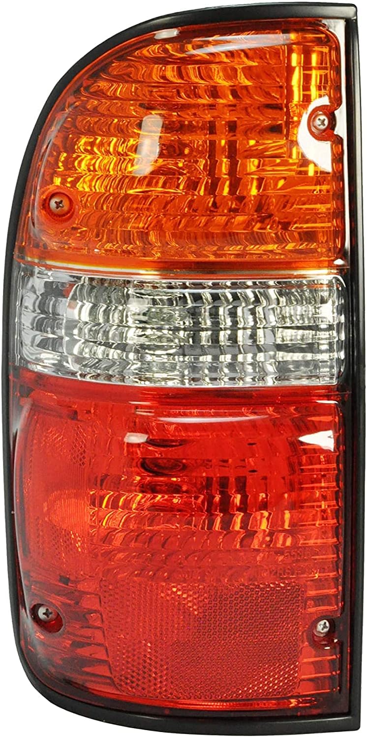 BRAND, CATEGORY, DEPENDABLE DIRECT, TAIL LIGHT ASSEMBLIES, Dependable Direct Driver Side (LH) Tail Light Lamp Compatible with 2001-2004 Toyota Tacoma TO2800139 8156004060 - Include the bulb