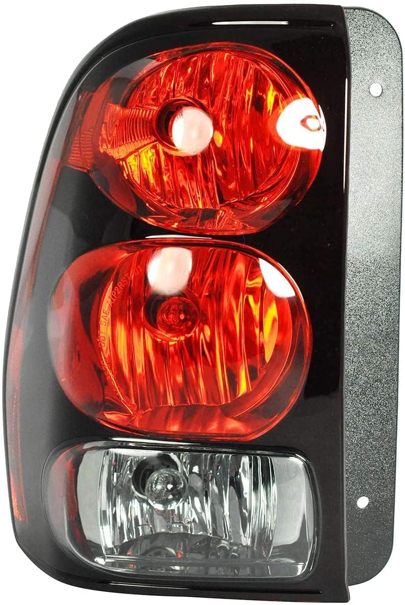 BRAND, CATEGORY, DEPENDABLE DIRECT, TAIL LIGHT ASSEMBLIES, Dependable Direct Driver Side (LH) Tail Light Lamp for 2002-2009 Chevrolet Trailblazer GM2800150 - Includes Bulbs