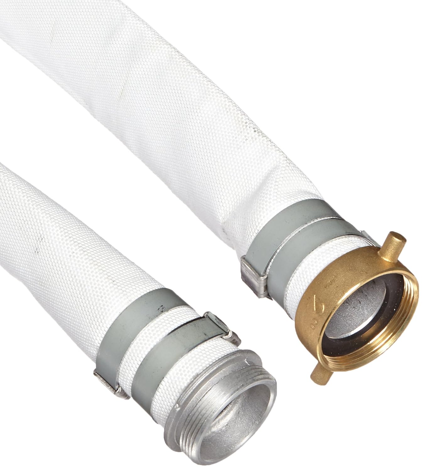 BRAND, CATEGORY, DIXON, WATER HOSES, Dixon Valve M20-50KAS Polyester Coupled Single Jacket Mill Hose with Rocker Lug, NPSH Female x NPSH Male, 75 psi Maximum Pressure, 50' Length, 2" Hose ID