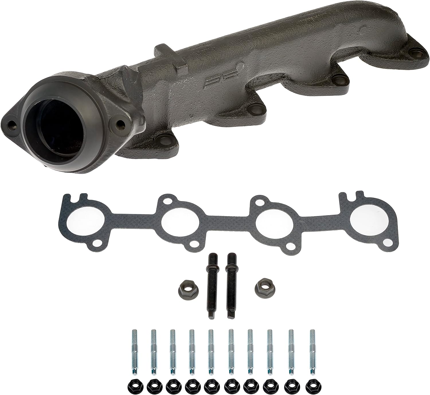 BRAND, CATEGORY, DORMAN, MANIFOLDS, Dorman 674-559XD Passenger Side Ceramic Coated Exhaust Manifold Kit Compatible with Select Ford/Lincoln Models