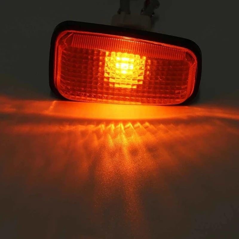 BRAND, CATEGORY, SIDE MARKER ASSEMBLIES, WINDTALKER, Dynamic Turn Signal Light Car Amber Side Marker Light Fender Light Repeater Lamp Indicator for Peugeot 106 306 406 806 108 Mirror Indicators Light