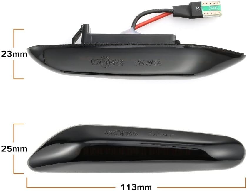 BRAND, CATEGORY, GENERIC, SIDE MARKER ASSEMBLIES, for E46 E36 E60 E61 E90 E92 X1 E84 X3 Dynamic Turn Signal Light Side Fender Marker Sequential Blinker Lamp Side Mirror Flashing Lamp