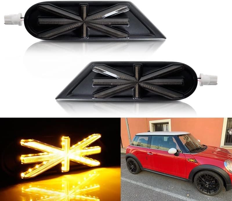 BRAND, CATEGORY, GENERIC, SIDE MARKER ASSEMBLIES, Dynamic Turn Signal Light for Mini for Cooper R55 R56 R57 R58 R59 Sequential Blink Fender Side Marker Light Assembly Side Mirror Flashing Lamp