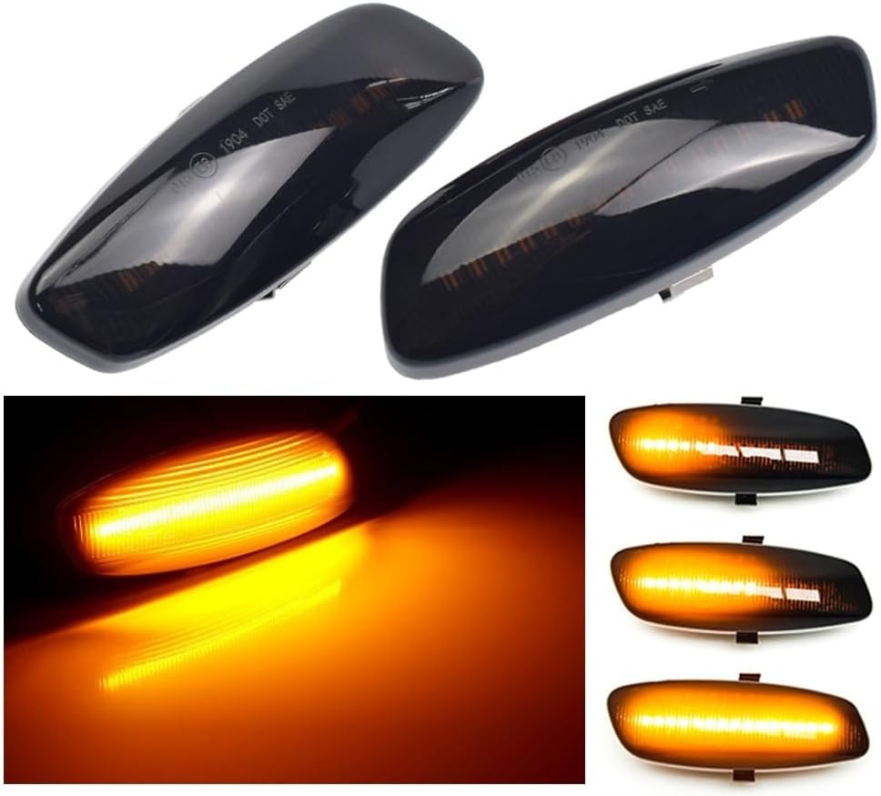 BRAND, CATEGORY, SIDE MARKER ASSEMBLIES, WINDTALKER, Dynamic Turn Signal Light for Peugeot 207 308 3008 5008 Rcz Car Led Dynamic Turn Signal Blinker Side Marker Fender Light Mirror Indicators Light