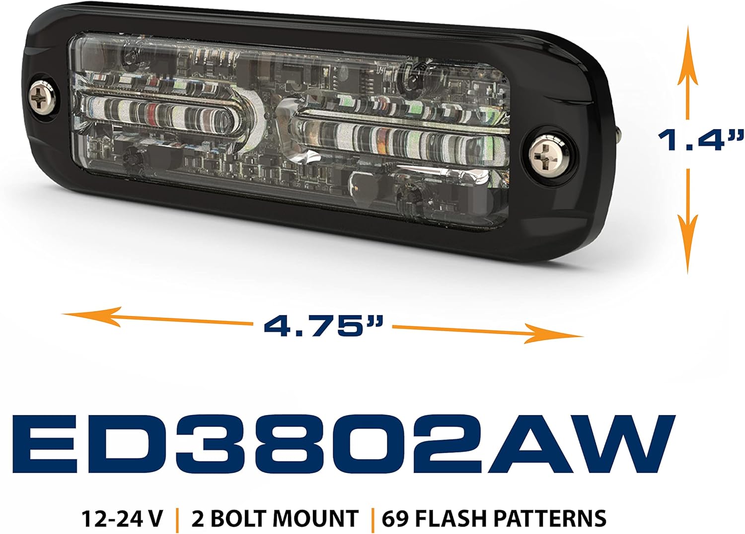 BRAND, CATEGORY, ECCO, HEADLIGHT ASSEMBLIES, ECCO ED3802AW LED DIRECTIONAL - SURFACE MOUNT