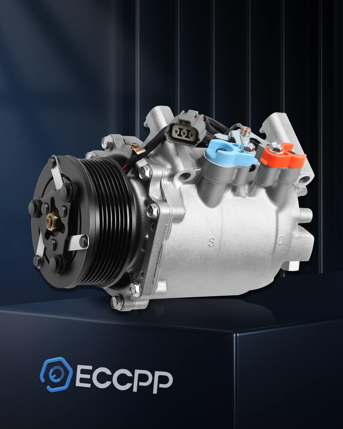 BRAND, CATEGORY, COMPRESSORS, ECCPP, ECCPP AC Compressor with Clutch for Acura TSX 2.4L 2004-2008 Air Conditioning Compressor