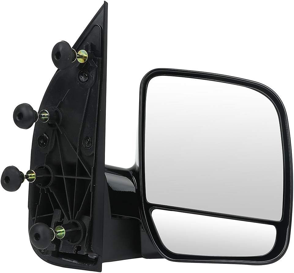 BRAND, CATEGORY, ECCPP, TOWING MIRRORS, ECCPP Folding Manual Side View Mirrors Right Passenger Side Tow Mirror Replacement fit for 2002 2003 2004 2005 2006 2007 2008 For Ford E150 E250 E350 E450 E550 Econoline Van (Passenger Side (RH))