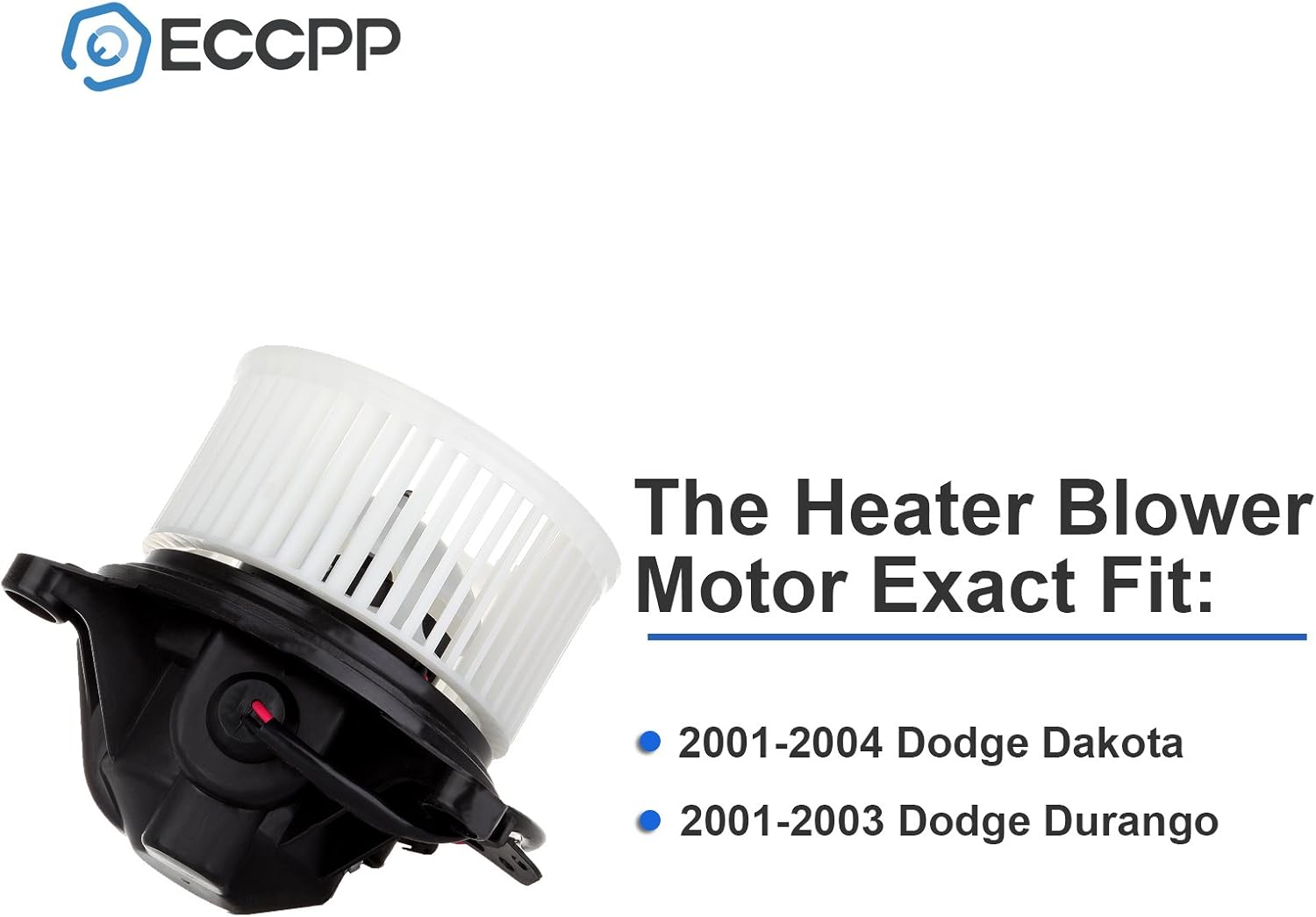 BLOWER MOTORS, BRAND, CATEGORY, ECCPP, ECCPP HVAC Plastic Heater Blower Motor for Dodge w/Fan Cage Blower Motor fit for 2001-2004 for Dodge for Dakota /2001-2003 for Dodge for Durango