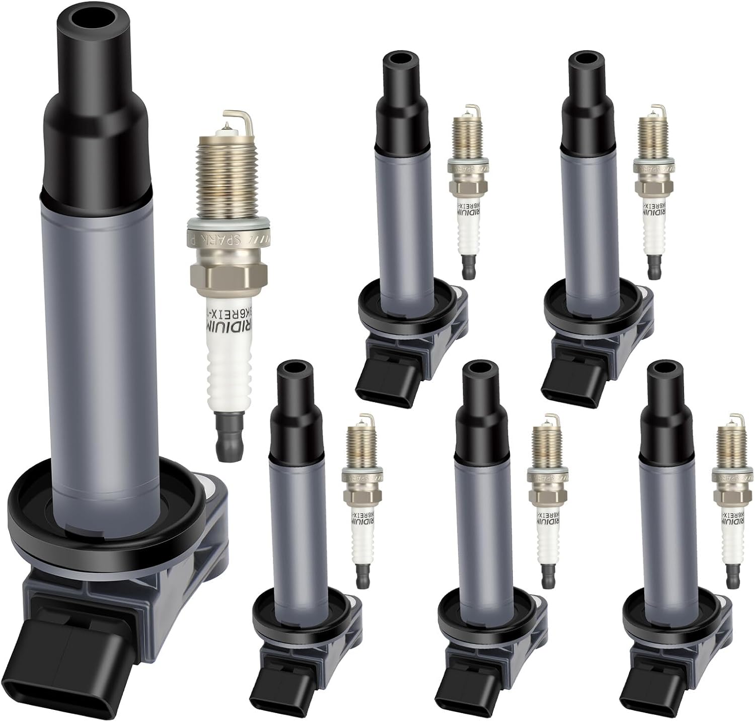 BRAND, CATEGORY, COILS, ECCPP, ECCPP UF267 6 ignition coils with 6 iridium Spark Plugs for Toyota for Lexus Avalon Camry Highlander Sienna ES300 RX300 V6 1 for MZFE Engine 88921393 UF-267 90080-19016