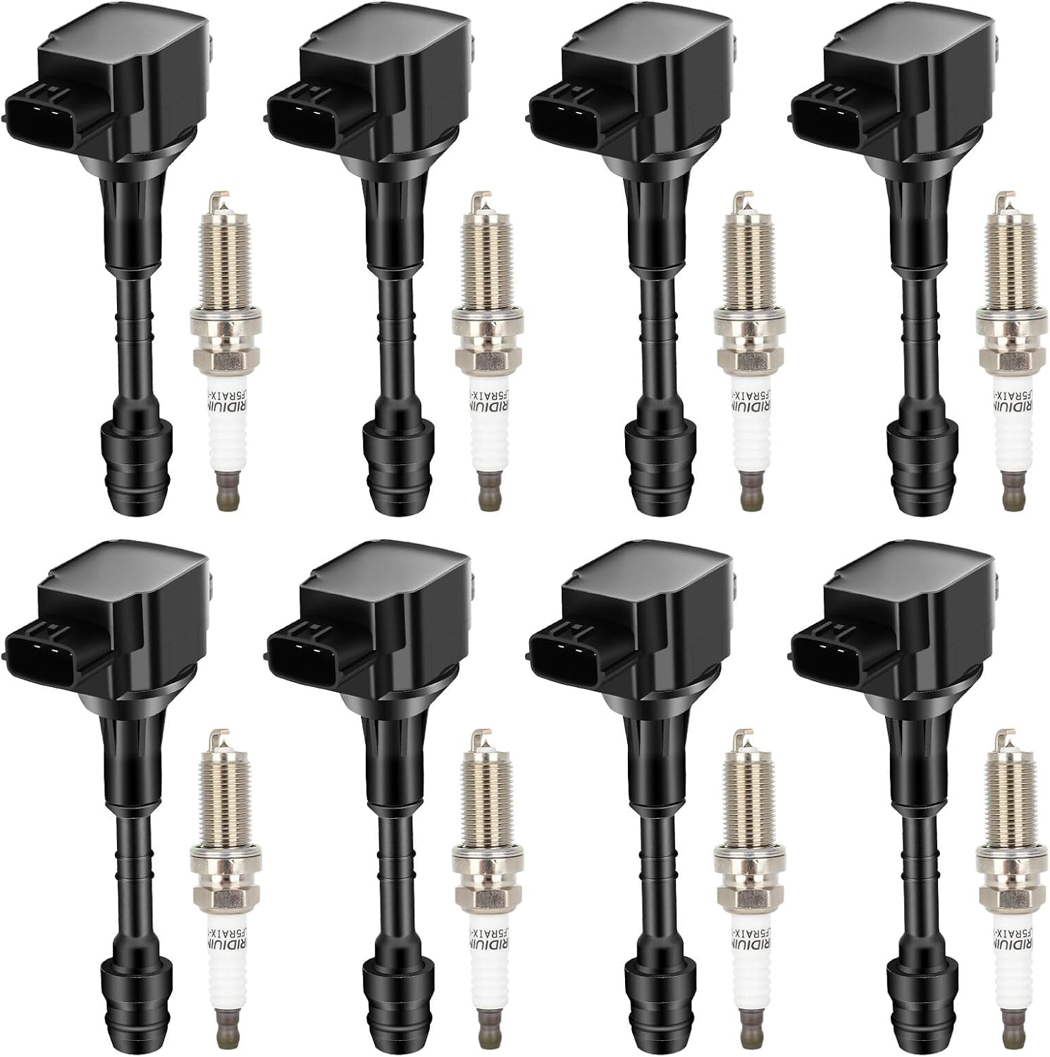 BRAND, CATEGORY, COILS, ECCPP, ECCPP UF510 8 ignition coils with 8 iridium Spark Plugs for Nissan 2004 2005 2006 QX56 Titan 2005 2006 Armada 5.6L UF-510 C1483 224487S015