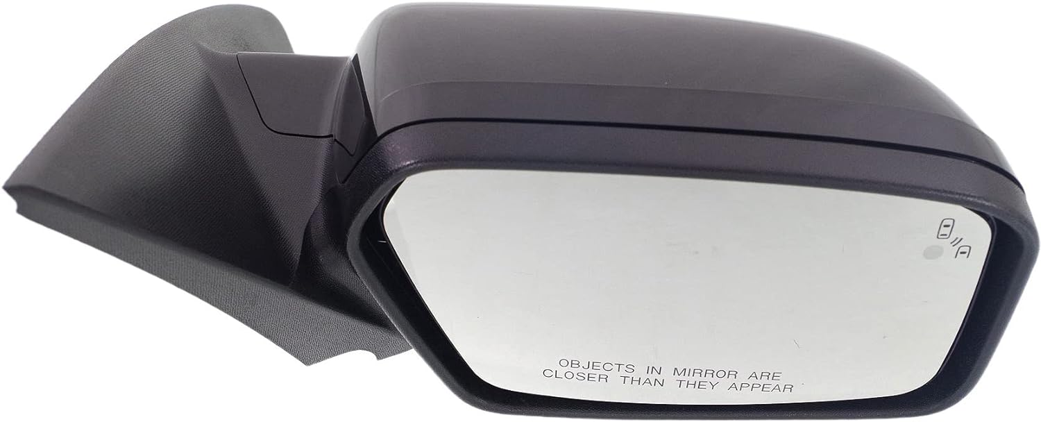 BRAND, CATEGORY, EXTERIOR MIRRORS, PARTS OASIS, FO1321431 Mirror Kool Vue Right Hand Passenger Side Paintable | Textured Compatible For Ford Fusion 2010 2011 2012 Power Non-Folding Heated 2 Caps Replaces OE 9E5Z17682B-PFM | FD274ER