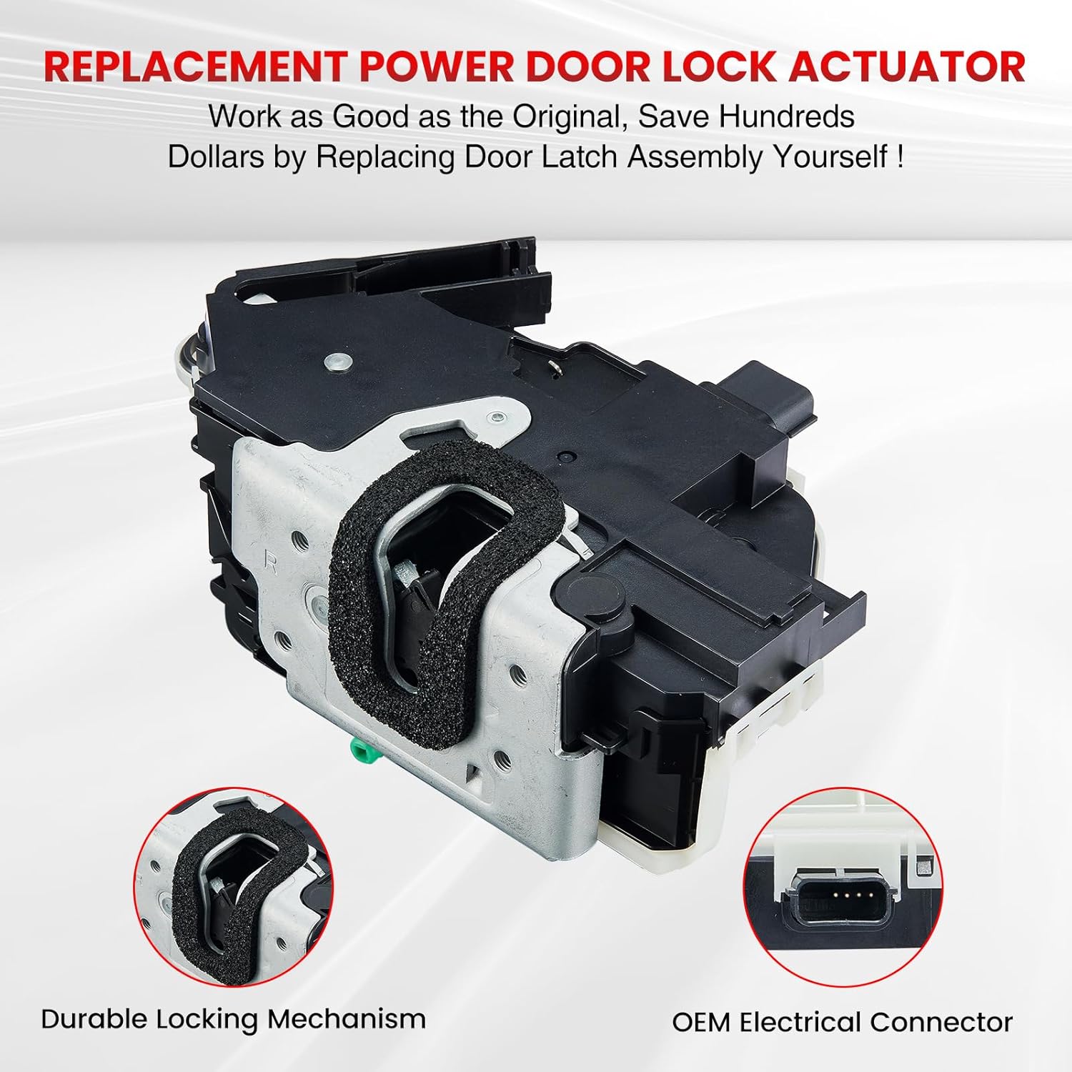 BRAND, CATEGORY, POWER DOOR LOCK, SYERAL, Front Right Passenger Side Power Door Lock Latch Actuator Compatible with 2009-2014 F-150, 2010-2014 Mustang, 11-19 Explorer, 13-19 Taurus 10-14 Lincoln Mark LT Replacement# 9L3Z-5421812-A