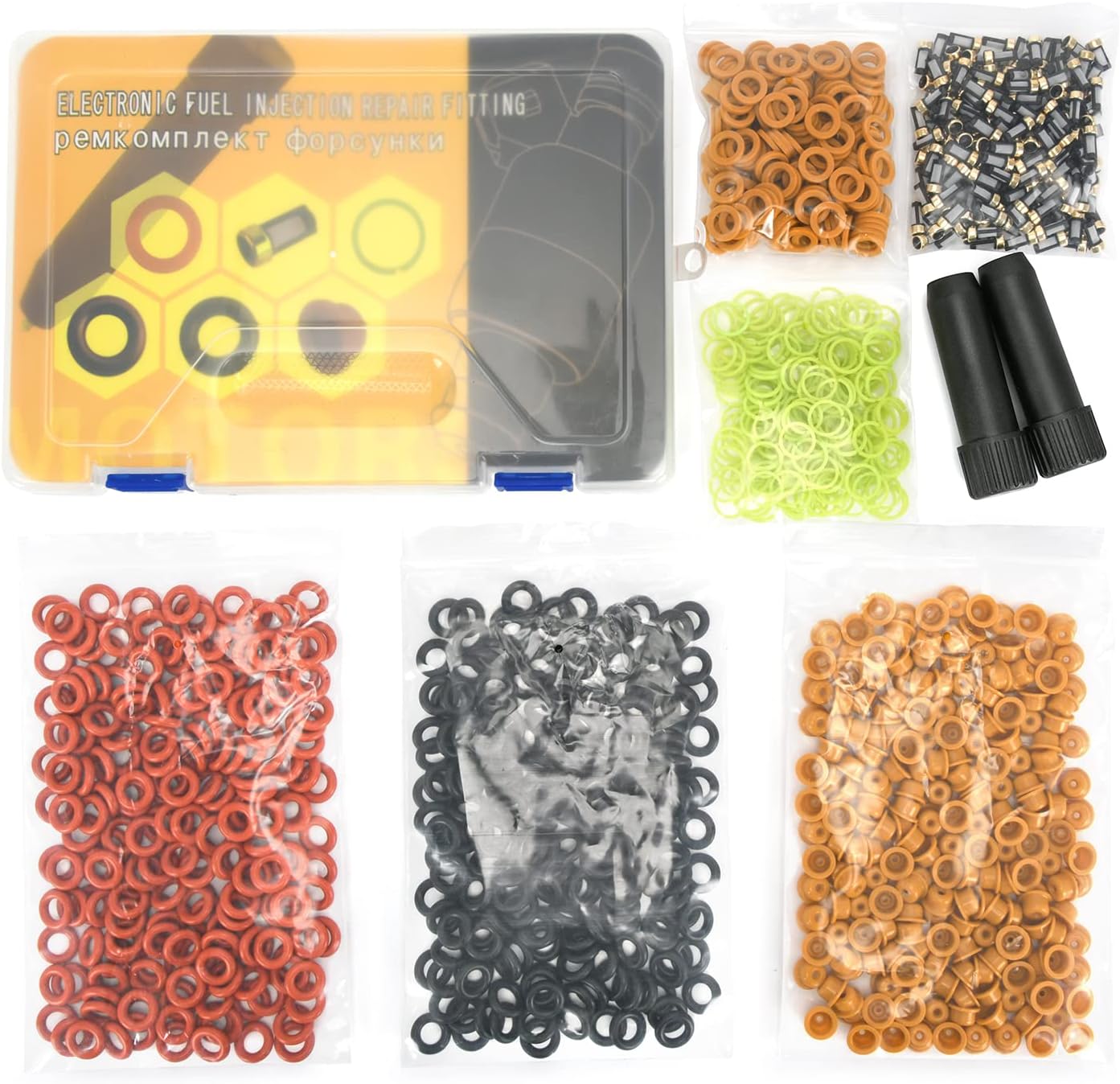 BRAND, CATEGORY, PQY, SEAL KITS, Fuel Injector Rebuild Spare Parts Fuel Injector Repair Service Kits Micro Filter O-Ring Seals Caps + Removal Tool