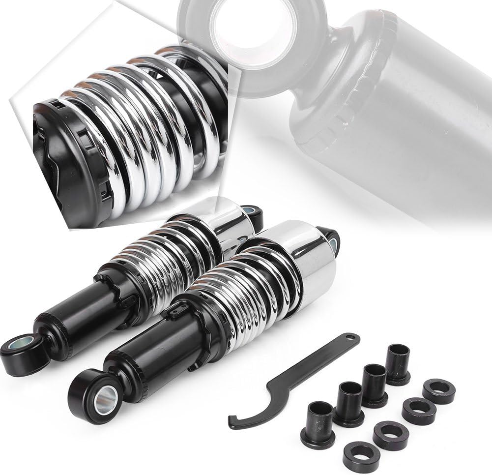 BRAND, CATEGORY, GZYF, SHOCKS, GZYF 267MM/10.5" Motorcycle Rear Shock Absorber Adjustable Shock Absorbers Rear Suspensions for Harley Sportster XL883 XL1200 2004-2015, Touring FLHT FLHR FLHX FLTR 1980-2017, Round End & Black