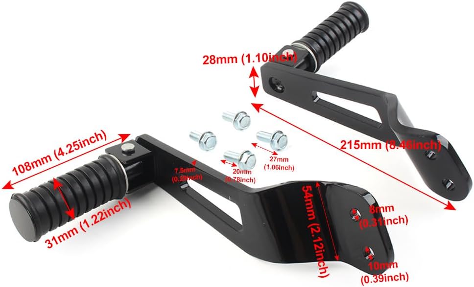 BRAND, CATEGORY, FOOT PEGS, GZYF, GZYF Motorcycle Rear Passenger Foot Peg Footrest Bracket Set For Yamaha Bolt XV950 S950 14-16