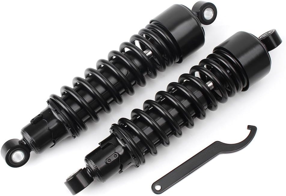 BRAND, CATEGORY, GZYF, SHOCKS, GZYF Pair 298mm 12" Motorcycle Scooter Rear Shock Absorber Damper Fits for Harley Davidson, Black