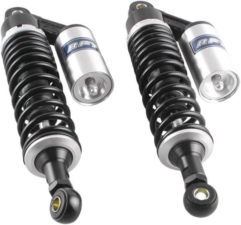 BRAND, CATEGORY, GZYF, SHOCKS, GZYF Pair 375mm Motorcycle ATV Shock Absorbers Universal for Honda for Suzuki for Yamaha for Kawasaki ATV Go Kart Quad Dirt Sport Bikes Black & Gold