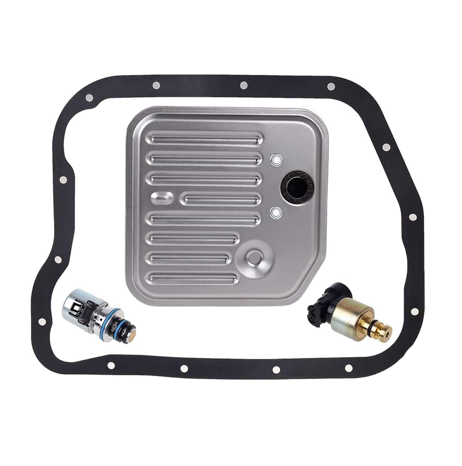 BRAND, CATEGORY, FILTER & GASKET KITS, HERCOO, HERCOO Governor Pressure Sensor and EPC Solenoid fits A500 44RE Transmission with Gasket Filter Kit Compatible with 1998-1999 Jeep Grand Cherokee Dodge Dakota