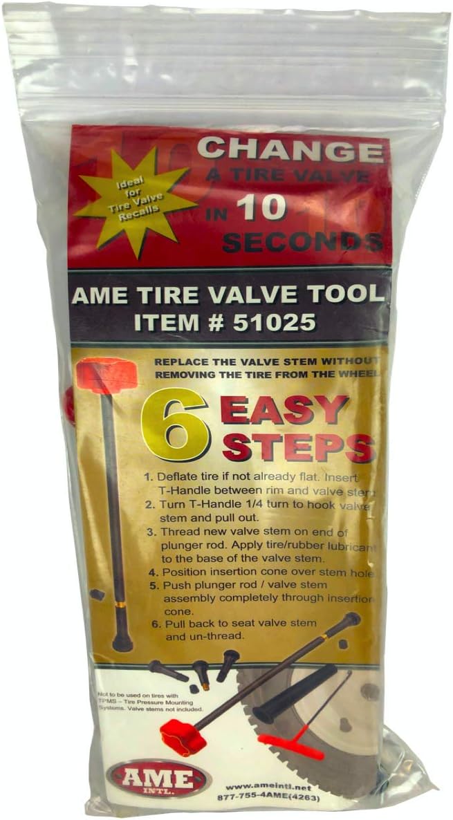 BRAND, CATEGORY, HALTEC, TIRE REPAIR TOOLS, Haltec 51025 Quick Change 6 Piece Tire Valve Tool Kit AME