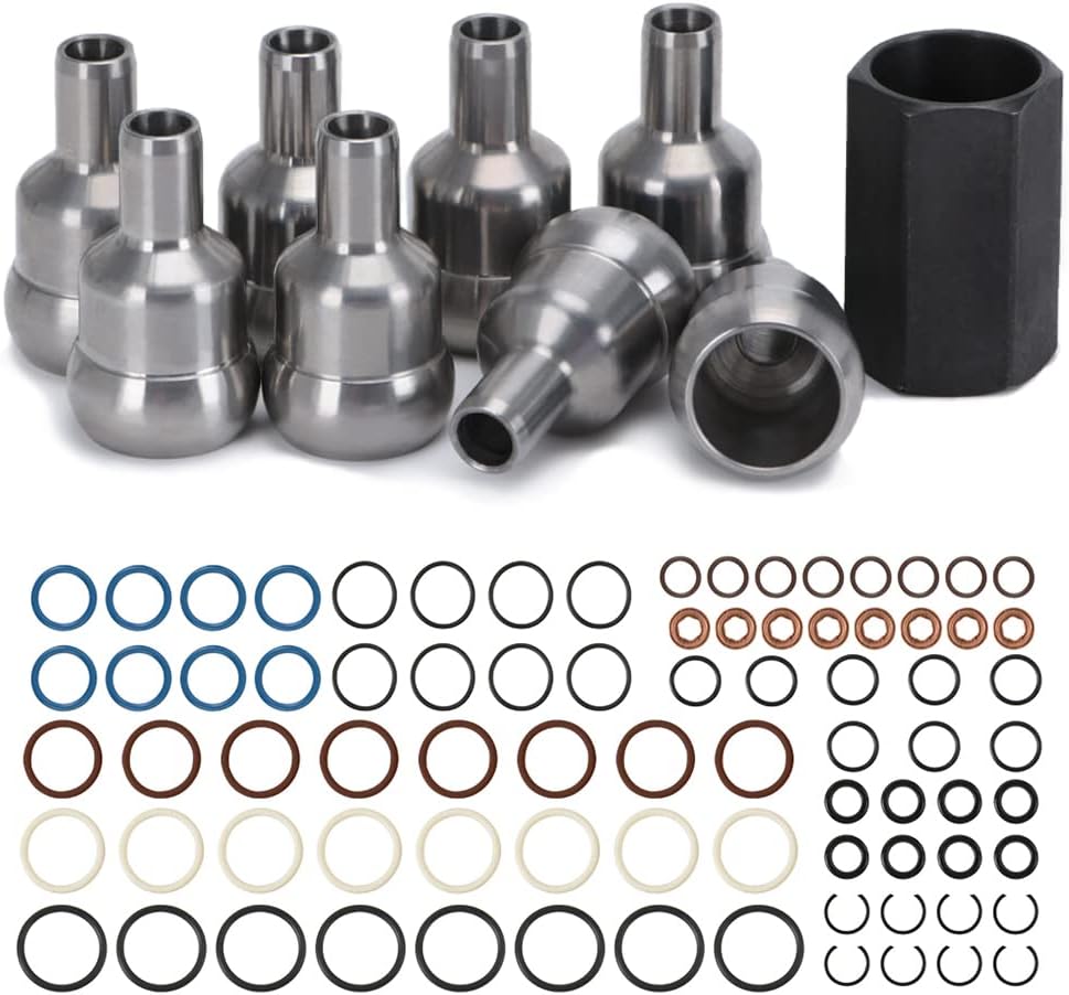 BRAND, CATEGORY, PQY, REPAIR KITS, High Pressure Oil Rail Ball Tube Repair Kit Compatible with 03-10 Ford E-350 E-450 F-250 F-350 F-450 F650 F750 Excursion 6.0L Diesel