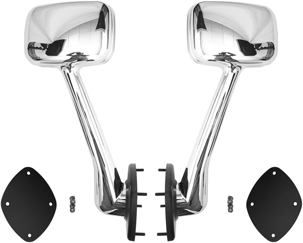 BRAND, CATEGORY, EXTERIOR MIRRORS, P SEPEY, Hood Mirror for Freightliner Cascadia, Complete Chrome Hood Mirror Assembly SEPEY for FREIGHTLINER CASCADIA 2008-2017, a Pair（Left and Right)