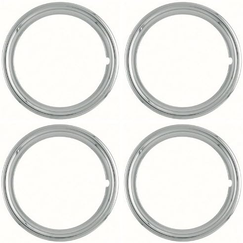 BRAND, CATEGORY, IWC, TRIM RINGS, IWC Set of 4 Polished Stainless Steel 14" 1.75 inch Beauty Trim Rings 1514S