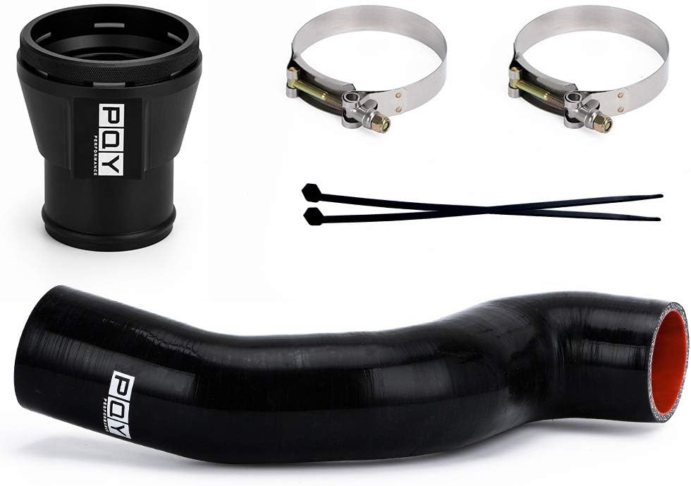 BRAND, CATEGORY, INTERCOOLERS, PQY, Intercooler Pipe Upgrade Kit OEM Replacment Compatible with 11-16 Ford 6.7L Black