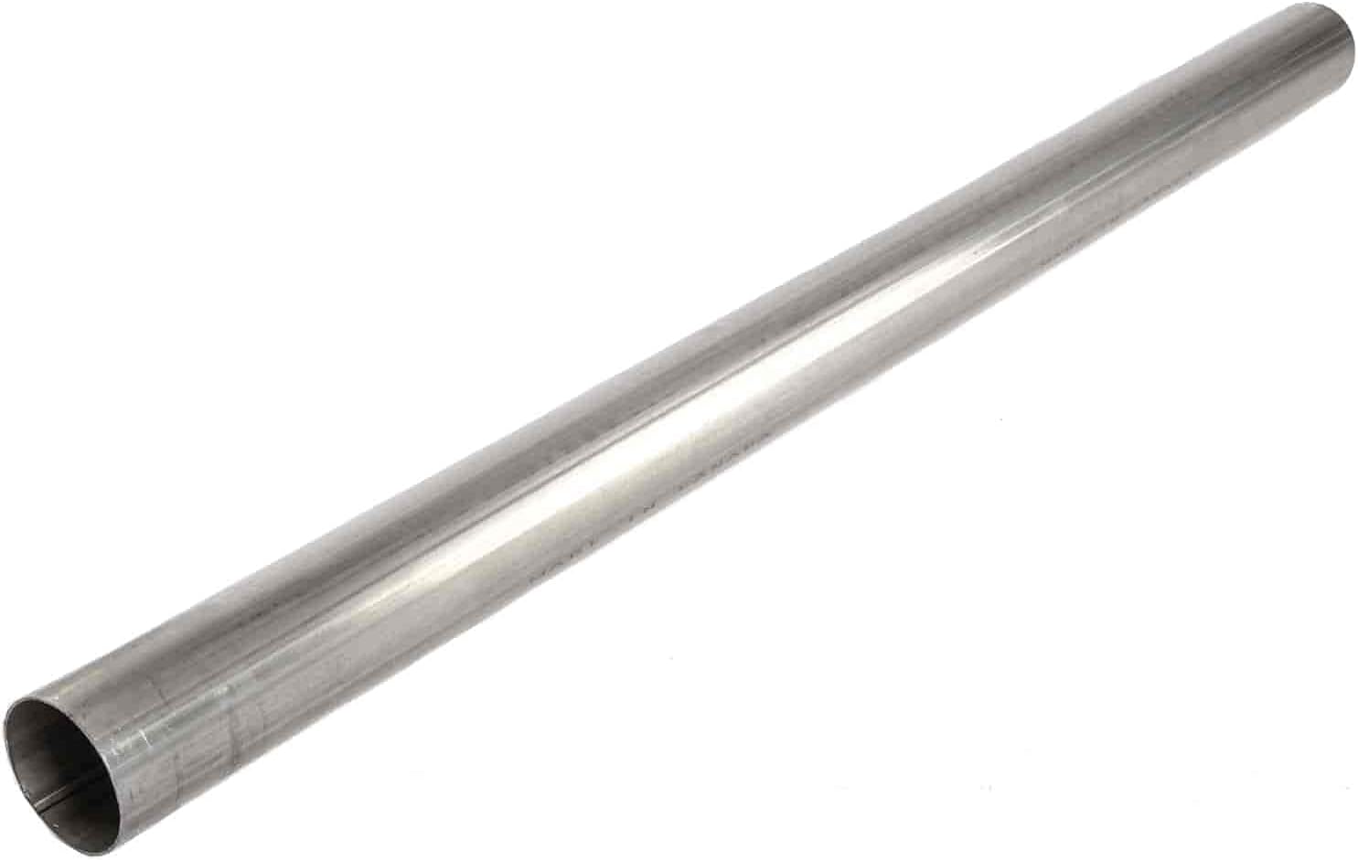 BRAND, CATEGORY, EXHAUST PIPES & TIPS, JEGS, JEGS 3” OD Aluminized Exhaust Tubing | 4-Feet Length | 16-Gauge | Seam Welded | Straight | Heavy-Duty Construction