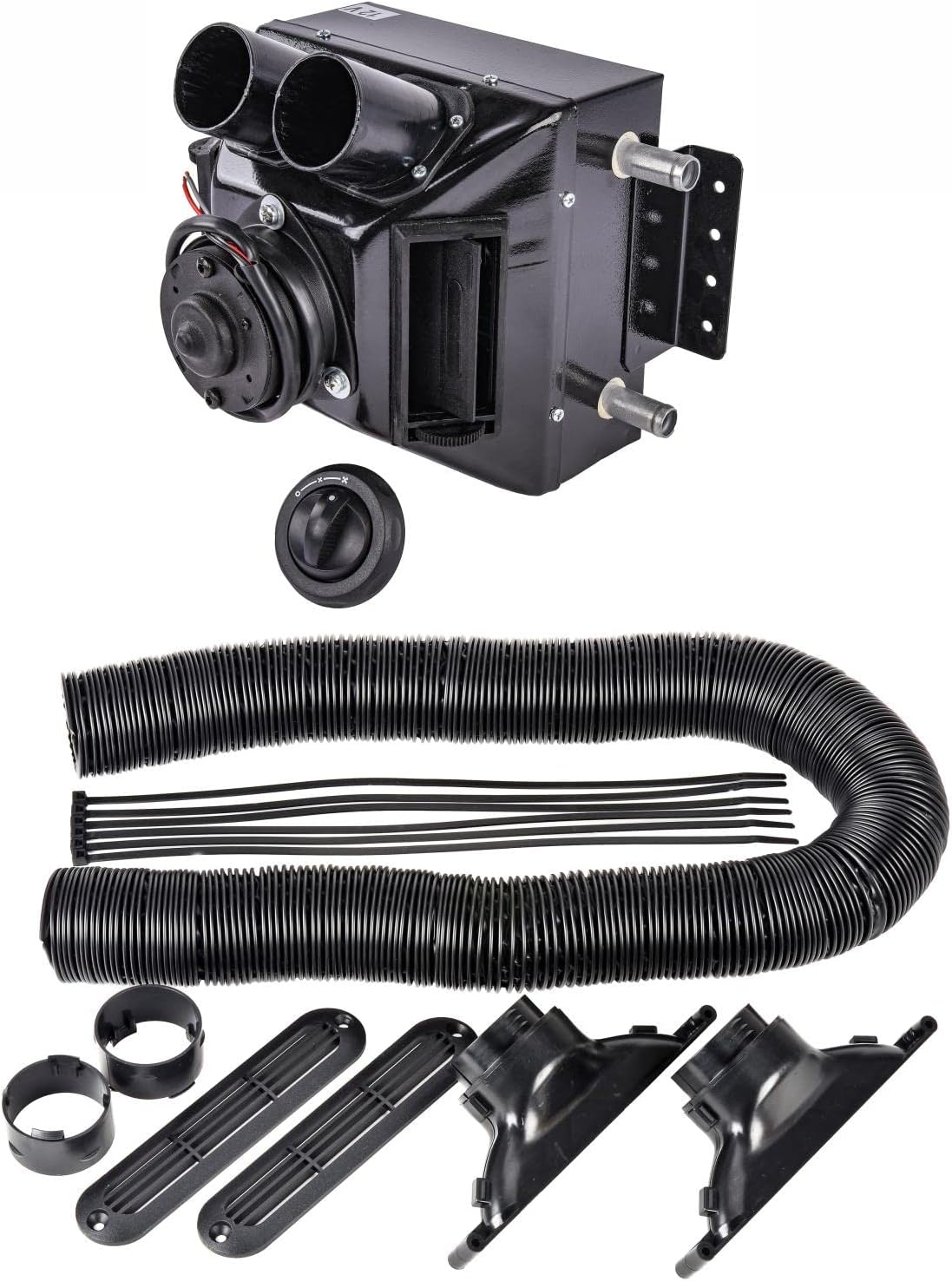 BRAND, CATEGORY, HEATERS, JEGS, JEGS 70622K Auxiliary Heater & Defroster Duct Kit Includes: Auxiliary Heater Ass