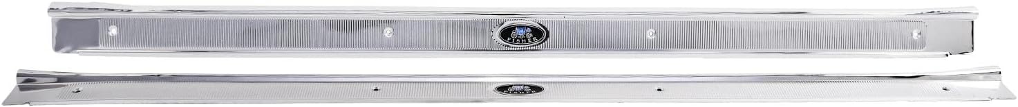 BRAND, CATEGORY, DOOR ENTRY GUARD, JEGS, JEGS 90383 Door Sill Plates 1964-1967 GM A-Body 2-Door Models Polished Aluminum