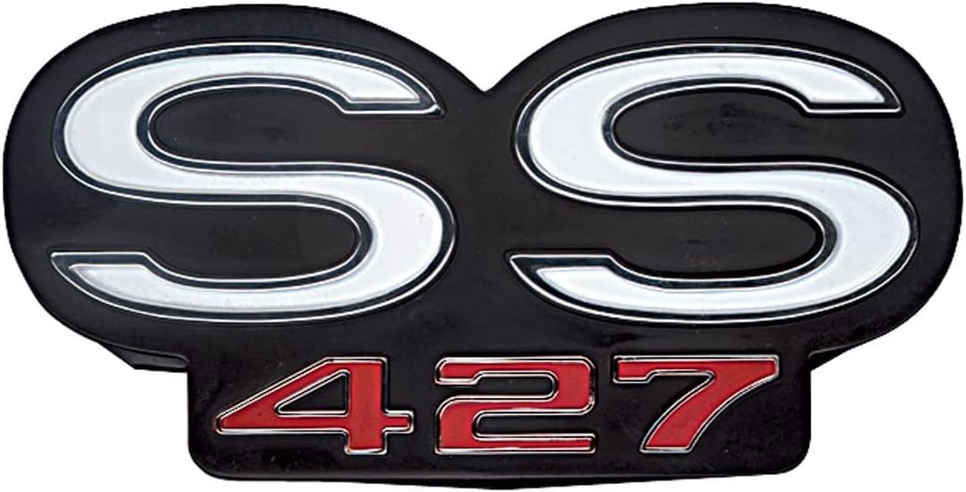 BRAND, CATEGORY, EMBLEMS, JEGS, JEGS 90392 SS 427 Grille Emblem 1967 Chevy Chevelle El Camino SS 427 Die-Cast Zi