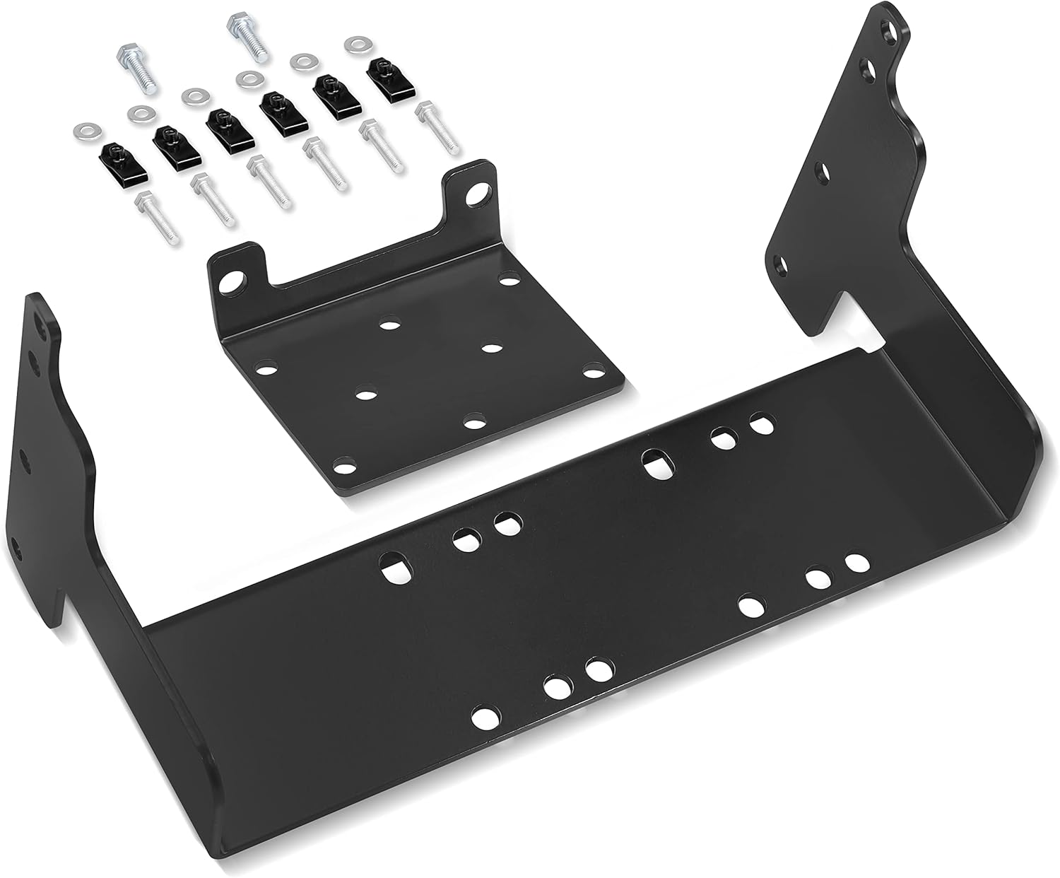 BRAND, CATEGORY, JY PERFORMANCE, MOUNTS, JY PERFORMANCE ATV Winch Mount Plate for Polaris Gen 4 Chassis Compatible with 1996-2003 Polaris Sportsman 400 500 Mounting Bracket