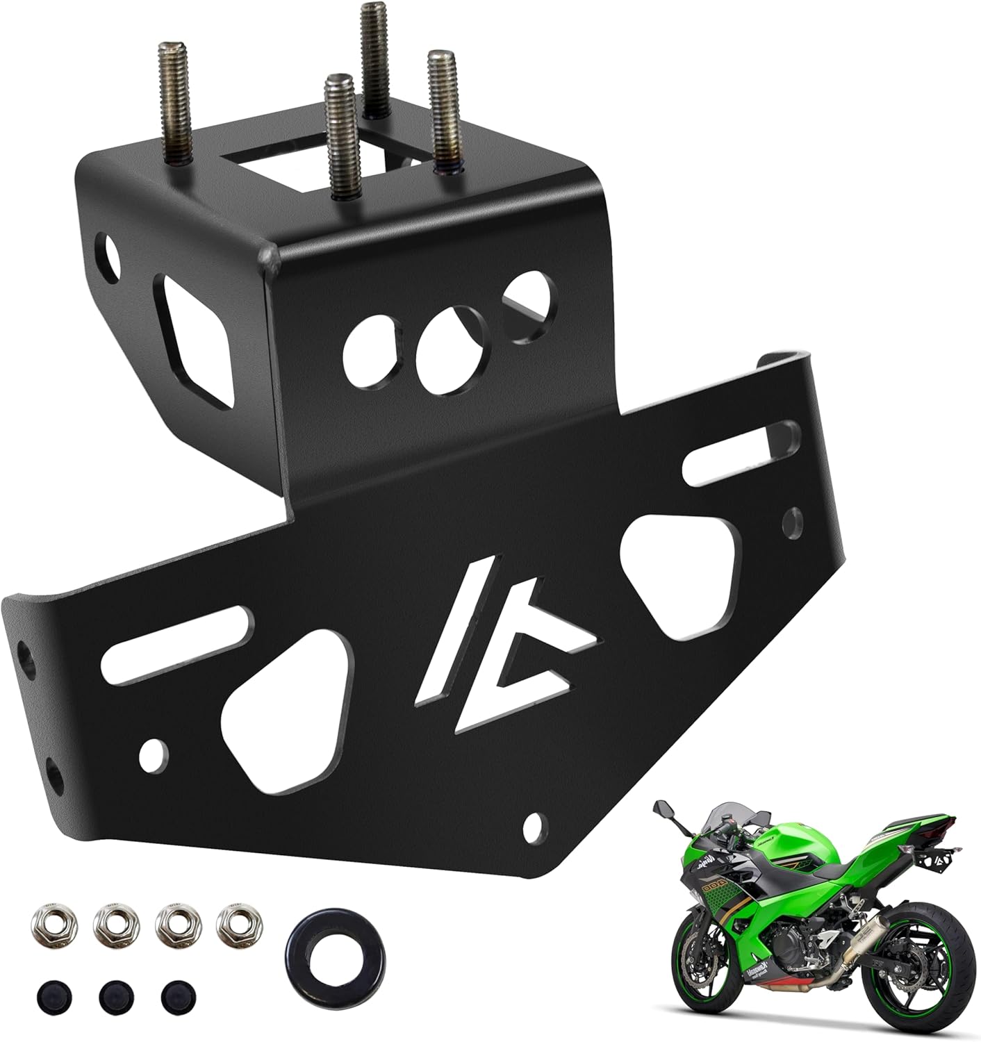 BRAND, CATEGORY, FENDER ELIMINATORS, JY PERFORMANCE, JY PERFORMANCE Fender Eliminator Compatible with Kawasaki Ninja 400 Z400 2018-2023, Ninja 250 2018 2019 License Plate Bracket Mount