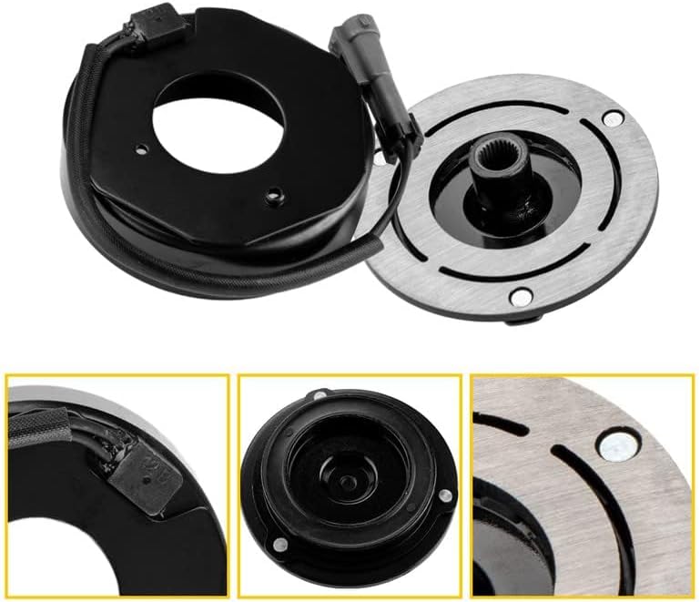 BRAND, CATEGORY, CLUTCHES, KAC, KAC AC Compressor Clutch, AC Compressor Clutch Kit Pulley Coil Replacement for 2000-2013 SILVERADO 1500 Replace 10S20F,2000-2013 SILVERADO 1500,AC Compressor